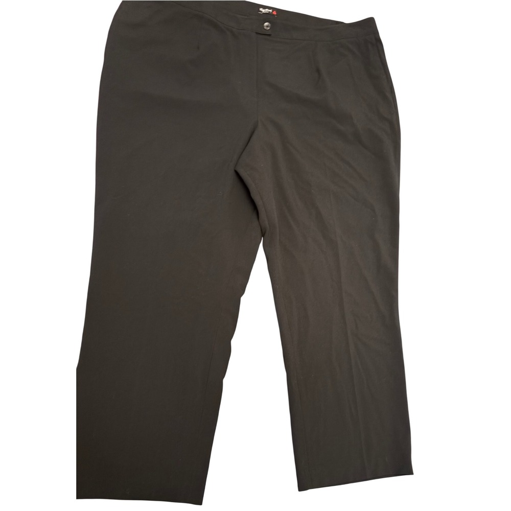 Maggie Barnes Stretch Dress Pants Career Trouser Black Size 7 Womens‎ Plus